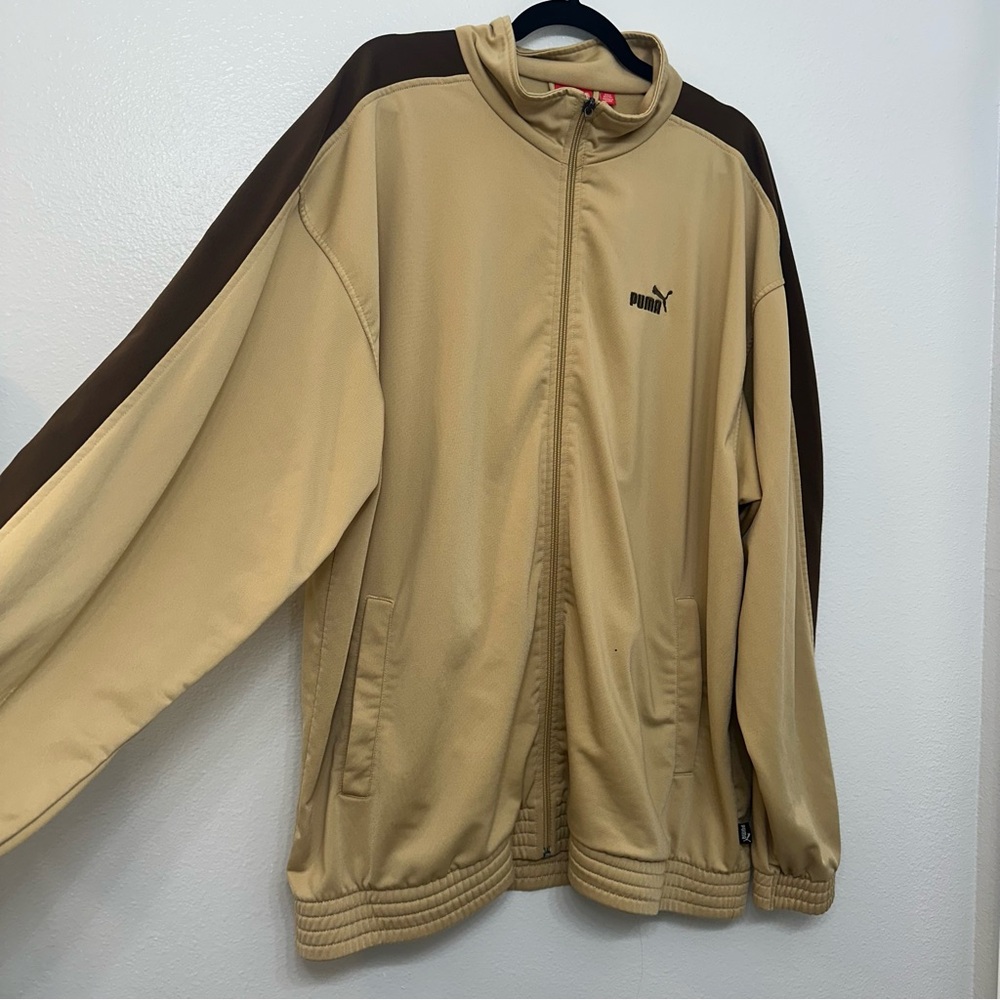 Puma Y2K Track Jacket Khaki/Brown Size XXL - Picture 4 of 5